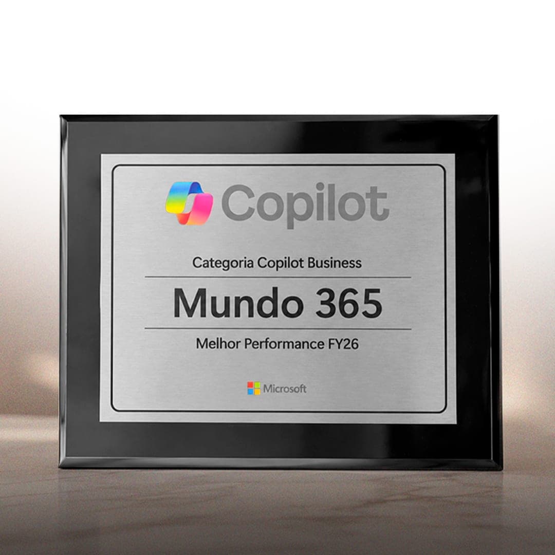 Microsoft reconhece a Mundo365 por sua Performance FY26 em Copilot Business